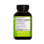A black bottle of HUM Nutrition’s Flatter Me Fast for Bloat Relief features a green label with Supplement Facts, vegan status, serving size info, digestive enzymes to help reduce bloating, and a proprietary herbal blend. Shown on a white background.