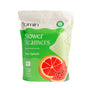 A standing pouch of Fomin Shower Steamer - Melon Splash features grapefruit and watermelon illustrations on a green and white pack. The 12 tablets provide aromatherapy benefits with natural essential oils.