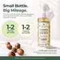 A Foaming Face Wash for Dry & Sensitive Skin bottle by Tree To Tub with text: small size, 1–2 pumps per wash, lasts 1–2 months, and soapberry fruits nearby—highlighting gentle care for sensitive skin.