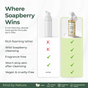 Comparison chart: one cleanser has red Xs and some green checks; the other—Foaming Face Wash for Dry & Sensitive Skin by Tree To Tub—has all green checks. See it foam, perfect for vegans and gentle on sensitive skin.