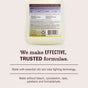 Mrs. Meyer’s Fabric Freshener Spray label states: "We make EFFECTIVE, TRUSTED formulas" with essential oils and odor-fighting tech—no bleach, cyclodextrin, dyes, parabens, or formaldehyde; recycling symbol and barcode shown.