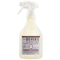 Mrs. Meyer's Fabric Freshener Spray in lavender scent features a white trigger nozzle and beige label, provides odor-fighting power, and contains 16 fl oz (473 mL) to keep spaces fresh and inviting.