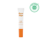 A 0.5 oz (15g) tube of Three Ships First Light Vitamin C + Caffeine Eye Cream with an orange cap is shown next to the green EWG Verified seal.