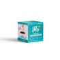 A teal and white box of Here We Flo Sensitive Bladder Bamboo Long Pads contains 14 organic pads. The leak-free, odour-neutralising packaging is vegan, cruelty-free, eco-friendly, and designed for peace of mind.