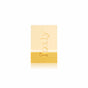 A rectangular, translucent yellow Foxly Moisturizing Bar Soap with "lolly" engraved vertically in lowercase on the front offers a creamy lather, shown against a plain white background.