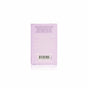 The back of the lavender Foxly Moisturizing Bar Soap box features white text with usage directions, clean ingredients, nourishing oils, and cautions. Small, light print makes these details slightly hard to read.
