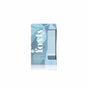 A rectangular box of Foxly Moisturizing Bar Soap in Midnight Vanilla, with a blue leaf pattern and clear window showcasing the clean-ingredient soap, is reflected on a white surface.