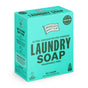 A teal box of Ingredients Matter Laundry Soap Powder 60 Load, a hypoallergenic, fragrance-free, plastic-free laundry detergent with simple ingredients for 60 loads.