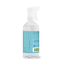 Rebel Green Fruit & Veggie Clean Produce Wash Spray comes in a clear plastic bottle with a white nozzle and blue-green label, partially filled with liquid. Designed to remove pesticides from produce, it's shown against a plain white background.