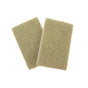 Two Agave Leaf Scrubber Sponges from Full Circle are displayed on a white background, slightly overlapping—perfect for cleaning cast iron cookware.