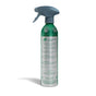 A green Grove Co. Multi-Purpose Cleaner from the Winter Collection with a gray trigger top, leaf pattern, and 