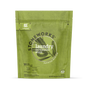 A green resealable pouch of grab green Stoneworks Laundry Detergent Pods - Olive Leaf features leaf illustrations, contains 50 pods, highlights eco-friendly benefits, and effectively neutralizes odors with a fresh, fruity olive leaf scent.