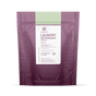 A purple and pink resealable bag of grab green 3 in 1 Laundry Detergent Powder in Water Lily scent for 100 loads, designed for high-efficiency machines, features product details on a white center panel.