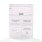 Back of a white Good Juju Body & Home Laundry Detergent Sheets package: ultra-concentrated, water-activated sheets with plant enzymes. Eco-friendly—phosphate-free, vegan, cruelty-free, fully dissolvable, and recyclable packaging.