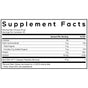 Codeage Glucose Support Collagen Peptides Powder Supplement Facts label indicates 1 scoop (10g) per serving, with 30 servings per container. Each serving provides 35 calories, 9g protein, 0g carbs, 0g sugar, and 55mg sodium. Contains 10g of NEXTIDA GC glucose support collagen peptides from premium grass-fed bovine collagen for optimal wellness.