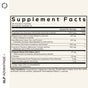 Codeage GLP-Advantage+ Supplement Facts label lists berberine HCl, decaffeinated green tea extract, turmeric, gynostemma, probiotic blend with Akkermansia muciniphila, L-taurine & boron—ideal as a natural GLP-1 supplement.