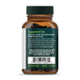 A brown bottle of Gaia Herbs Agile Mind® features a green label with usage directions, barcode, icons for gluten-free, vegan, and B-Corp certification. The dark green cap tops this supplement designed for brain and cognitive support.