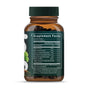 A capped brown bottle of Gaia Herbs Agile Mind® supplement labeled “Supplement Facts,” showing ingredients like ginkgo leaf extract, bacopa aerial parts extract, and turmeric. Inside are dark capsules to support brain and cognitive function.