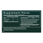 Gaia Herbs Golden Milk vegan blend supplement facts: Each teaspoon (15 calories, <1g sugar) contains turmeric, cardamom, ashwagandha for stress support, vanilla, and black pepper.