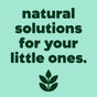 Text on a green background reads, Plant Therapy Germ Destroyer Roll-On—an essential oil blend for your little ones, ideal for respiratory health and immune system support. Below the text is a simple black plant icon with three leaves.