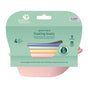 The Sprout Ware® Floating Boats for Bathtime Fun by Green Sprouts are four colorful, non-toxic bath toys made from plant-based plastic. Suitable for babies 6+ months, they encourage mindful play through floating, scooping, and pouring activities.