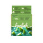 A green and brown Soapymania Green Juice Froth Exfoliating Loofah Bar Soap—vegan, cruelty-free, multitasking body scrub for sensitive skin with coconut oil, vitamin E, and natural loofah exfoliator pieces.