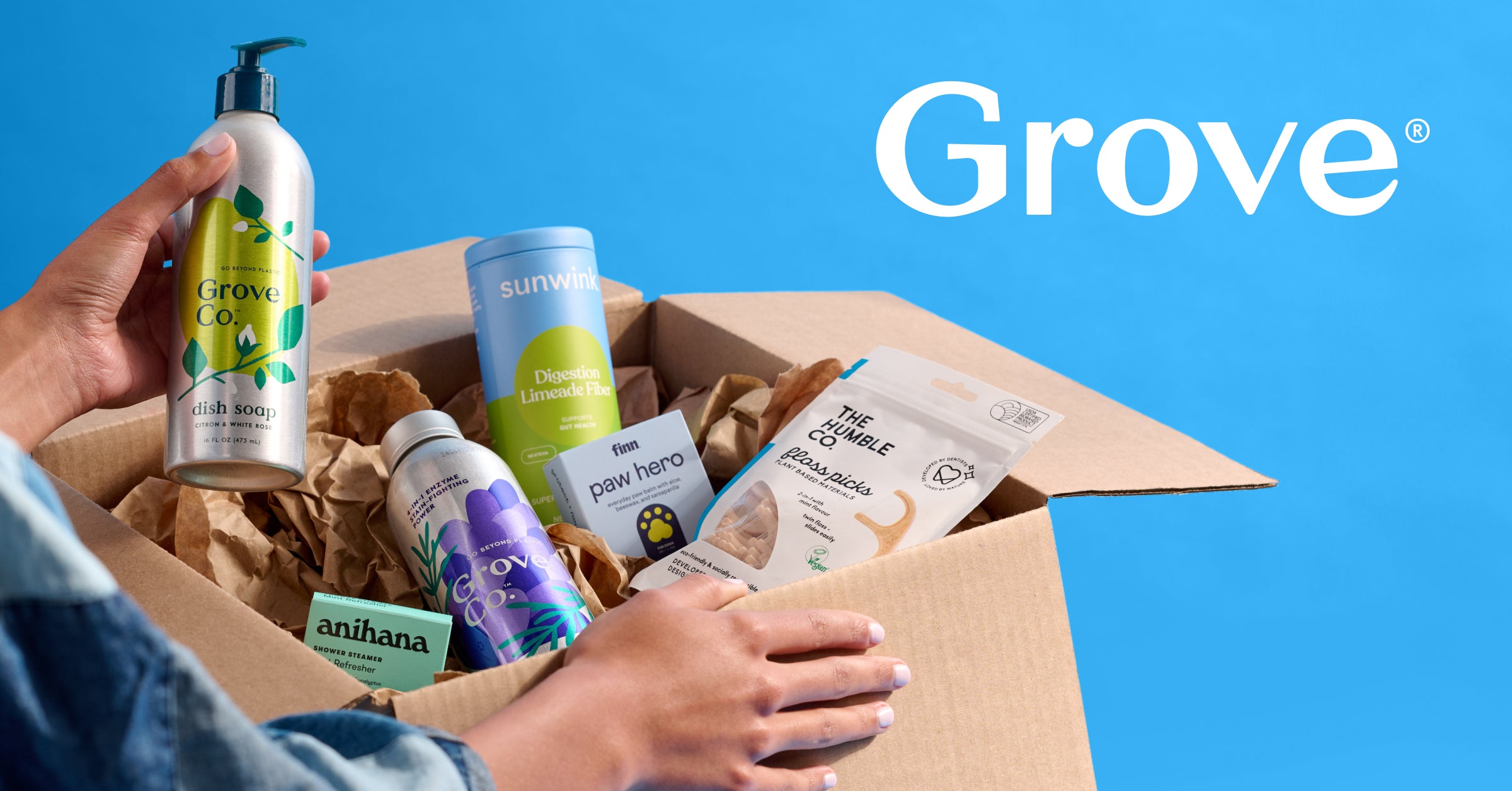 Grove Collaborative storefront imagery, brand website preview image