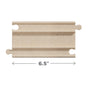 Rectangular beige panel with grooves and rounded notches on each side, shown with a 6.5-inch width indicator; ideal for adding to your HABA Cars Expansion Set made from 100% recycled materials, for ages 2+.