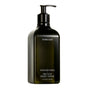 A green pump bottle labeled Homecourt Dish Soap contains 16 fl oz (473 mL) of liquid soap made with plant-derived surfactants and fragrance-forward scents, displayed against a white background.