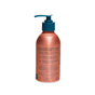 Grove Co.s hand soap comes in a copper-colored bottle with a black pump dispenser, featuring a design that highlights product details and sustainable practices. Made from recyclable aluminum, it stands against a plain white background.