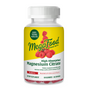 MegaFood Magnesium Citrate Raspberry Gummies: 60 raspberry-flavored gummies for kids, teens, and adults. Features raspberry images on the label and supports muscle relaxation.