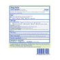 Back of the Boiron Histaminum 30C Meltaway Pellets + Bonus Pack - Allergy Relief box displays drug facts, indications, warnings, directions for use, a list of inactive ingredients, company contact information, barcode, and a disclaimer stating that claims about homeopathic allergy relief have not been evaluated by the FDA. The blue and yellow packaging highlights details related to hay fever symptoms and the product's Histaminum pellets formula.