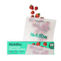 A box of 20 HoldOn Bags Compostable Gallon Bags – Freezer Safe, BPA free, is shown with one partially open and filled with strawberries spilling out.