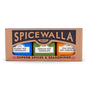The Spicewalla Haute Chocolate Collection 3 Pack features Classic, Mexican, and Chai Spiced hot chocolates, crafted with Guittard cocoa and premium spices. The packaging highlights Spicewalla's Superb Spices & Seasonings.