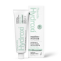 A tube and box of Davids Hydroxi™ Premium toothpaste - Sensitive + Whitening w/nano hydroxyapatite in natural peppermint flavor. The white packaging features mint-green and black text, highlighting the benefits of this sensitive whitening toothpaste, which is fluoride-free, sulfate-free, and anti-plaque.