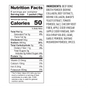 Bare Bones Beef Instant Bone Broth Stick (8ct) nutrition: 50 calories/serving, 0g fat, 0g cholesterol, 460mg sodium, 13g carbs, 1g fiber, 0g protein. Ingredients: beef bone broth powder, spices, vegetables.