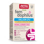 A box of Jarrow Fem-Dophilus Probiotics 1 Billion CFU, vegan veggie capsules (30 count), supports vaginal and urinary tract health with 2 clinically effective strains.