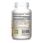 Jarrow Lactoferrin 250mg Capsules bottle displaying Supplement Facts label with 250 mg per capsule, supporting immune and iron absorption. Non-GMO tested seal, ingredients, and manufacturer info are also shown.