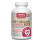 A white bottle of Jarrow QH-Absorb 100mg Softgels contains 120 softgels, features “MAX ABSORPTION” on the label, and highlights heart and cardiovascular health support on the front.