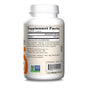 A white bottle of Jarrow Quercetin 500mg Veggie Capsules, featuring antioxidant and immune support claims, with Supplement Facts, ingredients, non-GMO certification, and manufacturer details visible on the side.