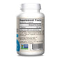 White bottle labeled “Jarrow Extra Strength Theanine 200mg, Veggie Capsules” displays Supplement Facts for the amino acid L-Theanine (200 mg/capsule), other ingredients, contact info, and a Non-GMO Project Verified logo.