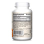 A white Jarrow Zinc Balance 15mg Veggie Caps bottle displays a Supplement Facts label with zinc (15 mg, 136% DV) and copper (1 mg, 111% DV), supporting immune health. Other ingredients and manufacturer details are listed.
