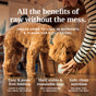 A brown dog enjoys K9 Natural Dog Food—Grain-Free, Freeze-Dried—served by a person. This easy, mess-free food comes in shelf-stable resealable bags and delivers clean nutrition for picky eaters who love New Zealand quality.