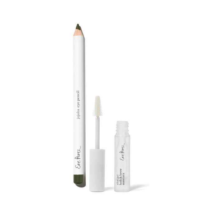 Ere Perez Jojoba Eye Pencil and a mini Aloe Gel Mascara with its applicator wand.