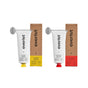 The Shampoo & Deep Conditioning Concentrate Duo by Everist: two eco-friendly tubes with metal keys beside brown boxes, all displaying the Everist name vertically.
