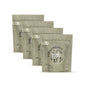 Four beige pouches of grab green Stoneworks Laundry Detergent Pods - Birch Branch, each labeled for 50 pods and featuring nature-inspired branding, are arranged in a staggered row on a white background.