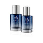 Holiday Cologne Duo — Venture & Ascend Gift Set featuring two glass bottles with silver caps.