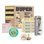 The Grove Collaborative Highest Impact Baby Swap Set – Everyday Sensitive-Skin Essentials includes EWG verified wipes, Dyper Newborn Wipes, wet wipes packs, baby balm tin, baby soap bar, glass bottle, and two natural rubber pacifiers.