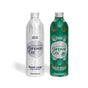 Grove Co. Hand Soap Set - Winter Collection includes two aluminum bottles of plant-based hand soap in Warm Cashmere and Winter Grove with natural origin fragrance.