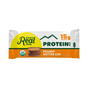 A Kate’s Real Food Organic Protein Bar, featuring white and yellow packaging with prominent 15g protein and USDA Organic labels, showcases a peanut butter cup image on the front—crafted with whole-food ingredients for clean fuel on the go.